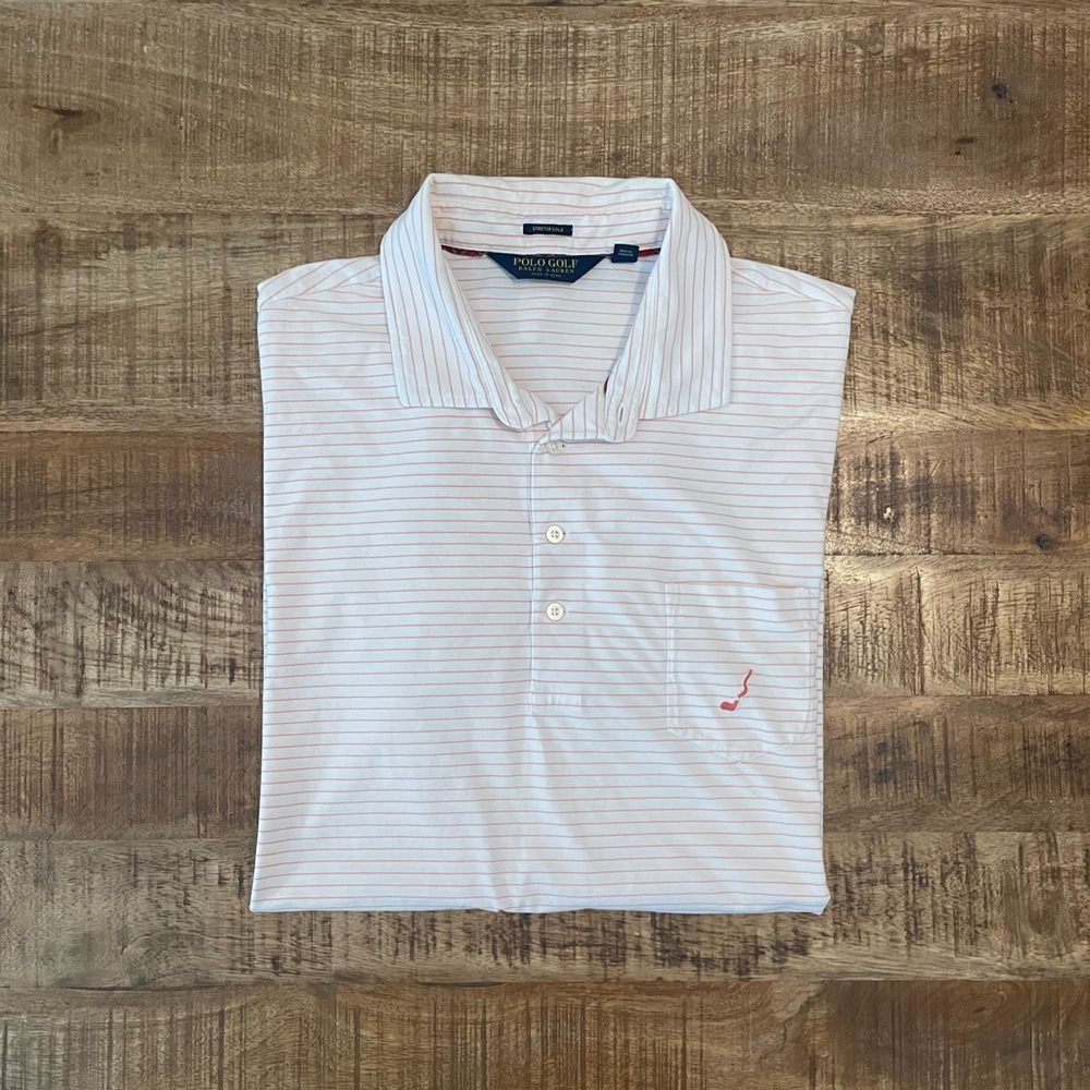 Polo Ralph Lauren Striped Pocket Golf Polo Crooked Stick